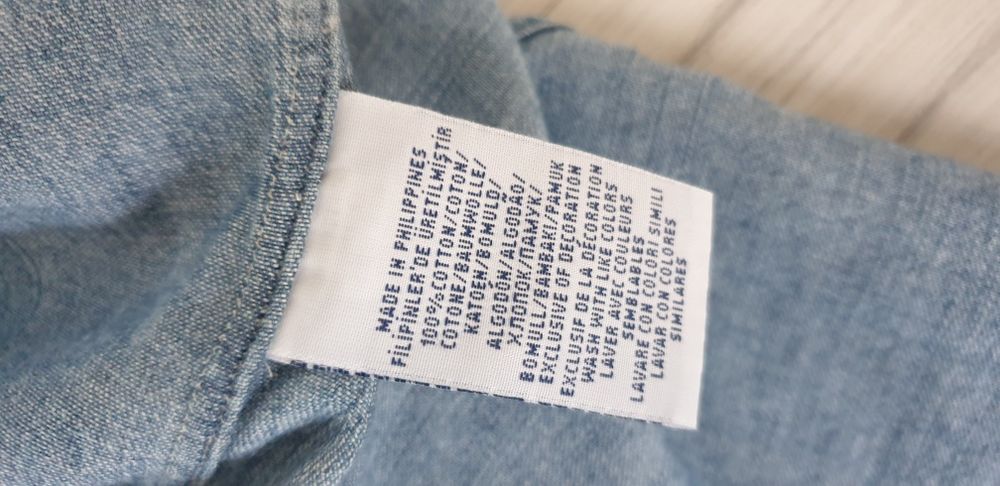 POLO Ralph Lauren Slim Fit Cotton / M ОРИГИНАЛ! Мъжка Дънкова Риза!