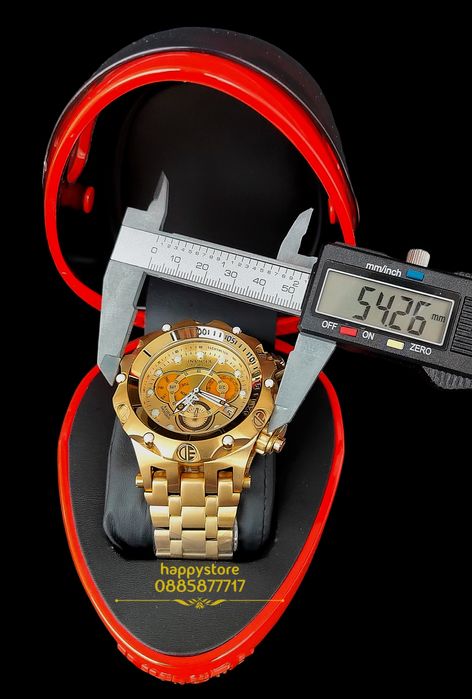 часовник INVICTA Venom Reserve Gold 54 mm, Инвикта нов