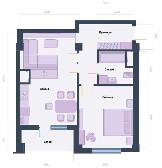 Новостройка с кадастром ЖК Celebrity residence 2/11/13 60 кв.м.=