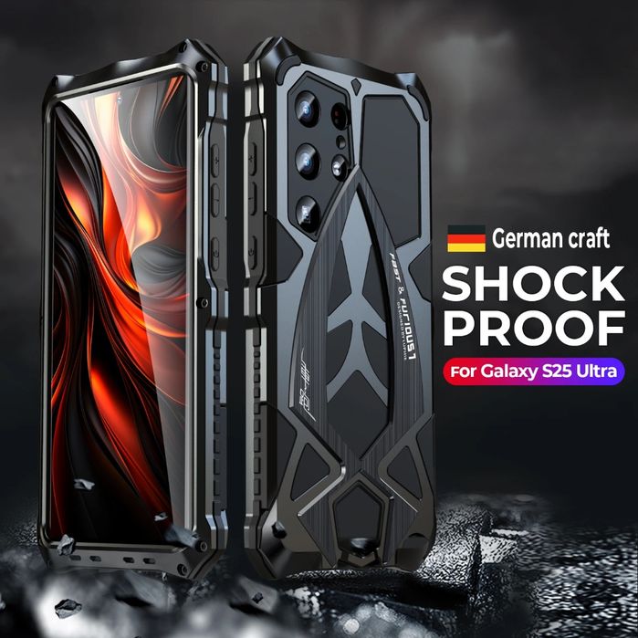 Samsung S25 Ultra uchun Steel Guard: Zarbaga chidamli metall g'ilof