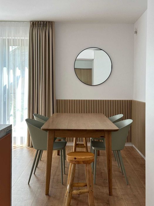 Scaun dining verde din plastic Gigi Quiet Object