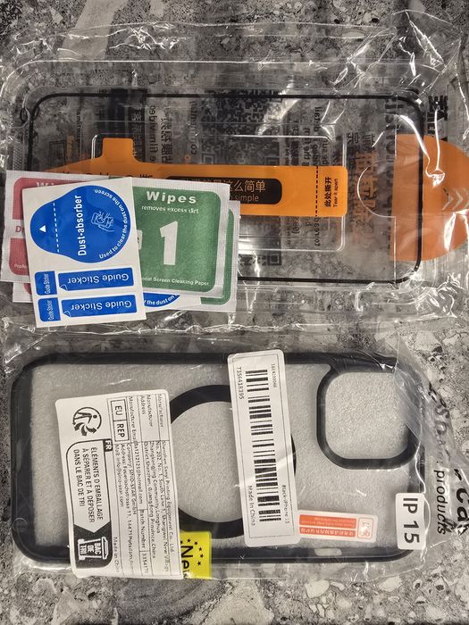Husa si folie de sticla Iphone 15