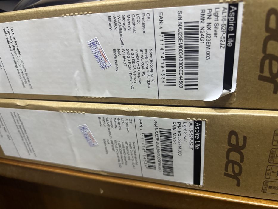 Acer Aspire Lite AL16-52P i5 13gen 8/512GB 16”