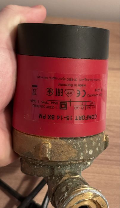 Чисто нова помпа за рециркулация на гореща вода Grundfos UP15-14 BX PM