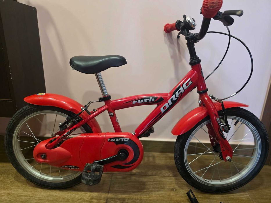 Детско колело DRAG rush 16" с помощни колела