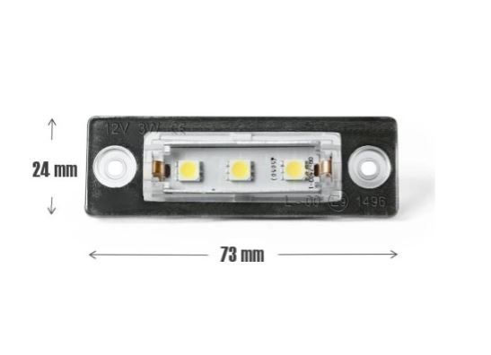 Set lampa numar tuning VE Caddy, 20 cu 2 usi; Caddy III/Life, 202015; Golf V Plus, Jetta, Passat, 202005 Sedan; Passat, 20 combi; Touran 20;