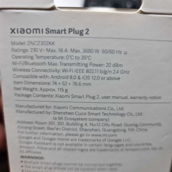 Xiaomi smart plug 2 priza inteligenta