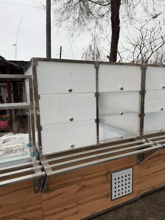 Линия раздачи мармит нейтральный кассовый витрина стеллажи