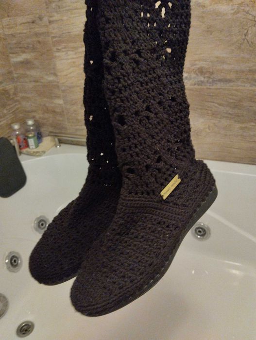 Cizme împletite hand made