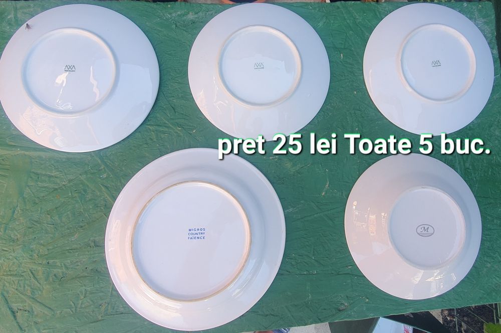 Farfurii portelan [set 5 buc.]