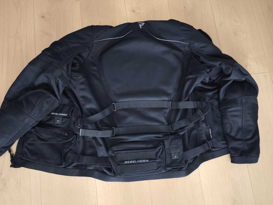 Geaca Moto Rebelhorn Brutale Marime M Neagra Mesh Air Vara Level A Rezistenta Protecții Toate Level 2