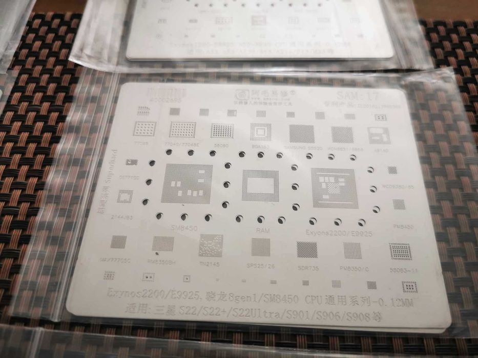 Set 11 site BGA reballing cip Samsung S24 S23 S22 S21 S20 S10 FOLD A14