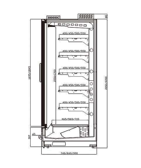 Vitrina Congelare Palermo Lite 250cm – Cu Agregat Extern si Montaj Inclus, NOU