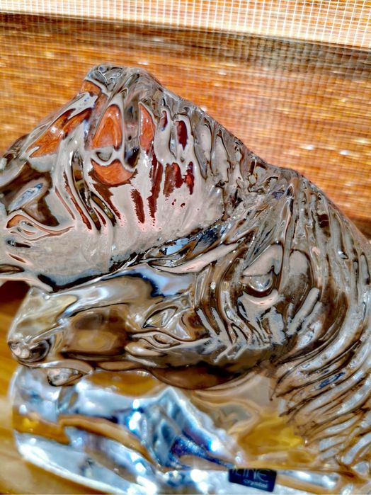 Коне фигура кристална скулптура глави на коне в галоп ILINE Crystal !