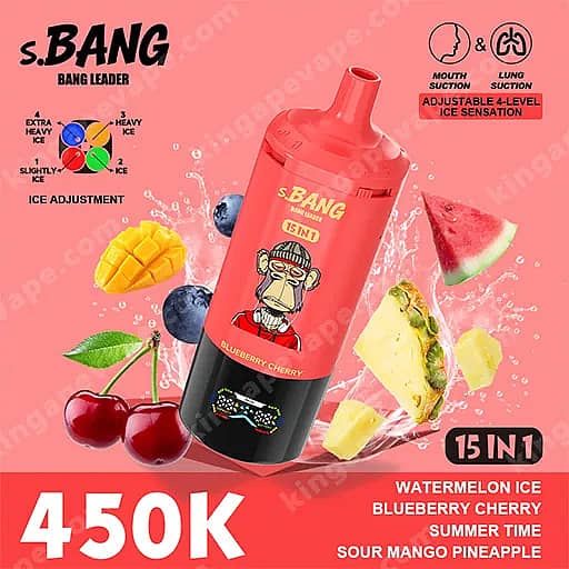 Vape 450k puffs, 15 in 1
