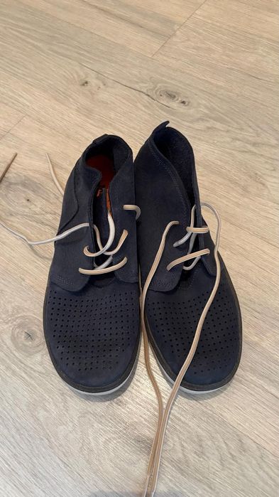 Замшевые ботинки