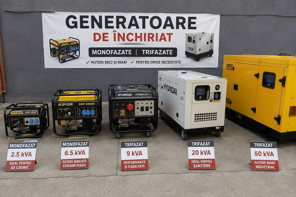 Generatoare electrice ploiesti de inchiriat grupuri electrogene chirie electric