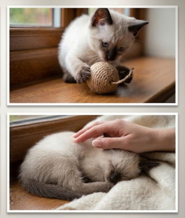 Сиамские котята домашние