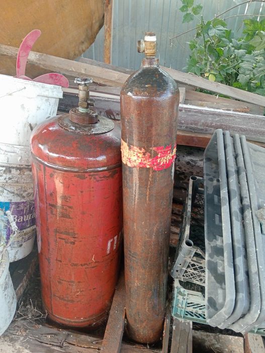 Резак и 2 баллона  сварка