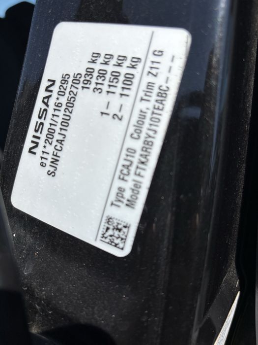 Dezmembrez Nissan Qashqai 1.5 dci 110 cp FCSJ10