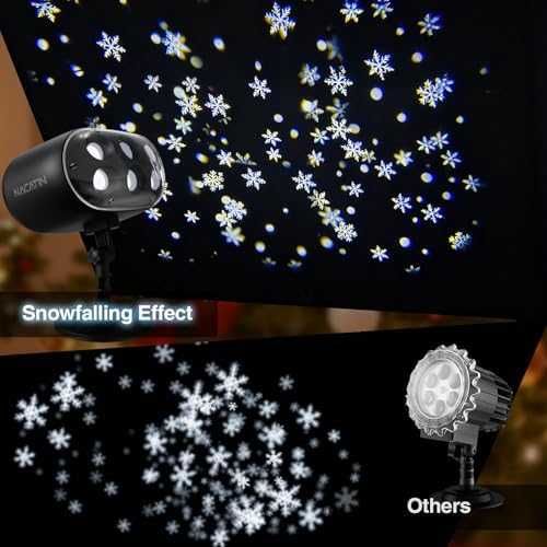 Нов LED снежен външен Проектор IP65 с дистанционно и голямо покритие