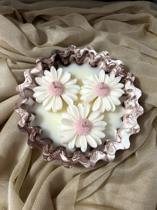 Натурална соева свещ ароматизирана ръчно направена