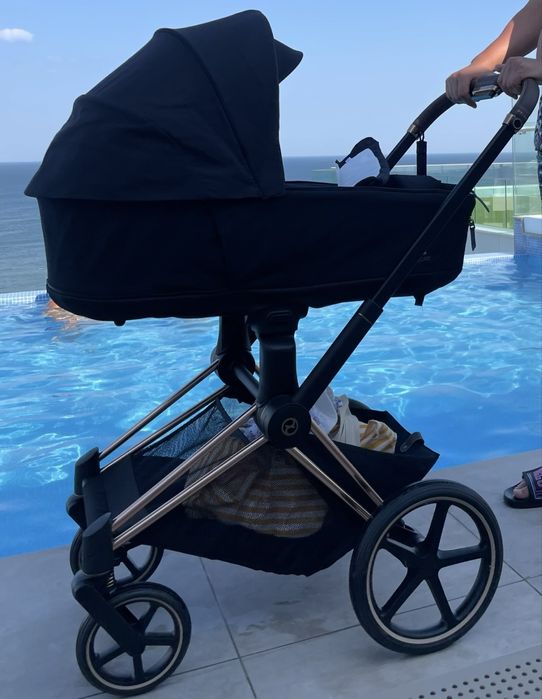 Vând pachet complet Cybex Platinum Priam 4 Sepia Black 3 in 1