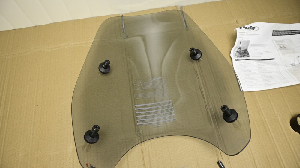 Parbriz Naked Puig 0840 Custom Universal Touring Prindere Ghidon