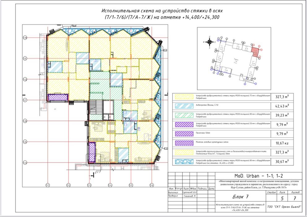 Исполнительные схемы AutoCAD,Астана