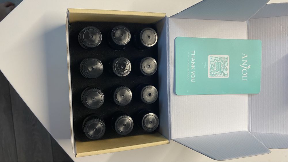 Комплект натурални етерични масла Anjou PCN013, 12бр. 5мл