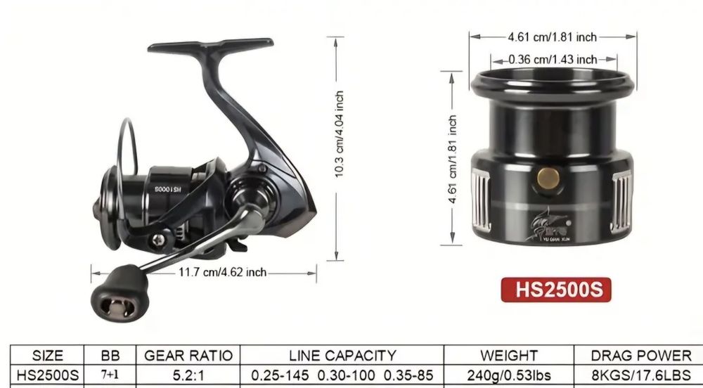 Спининг макара 2500