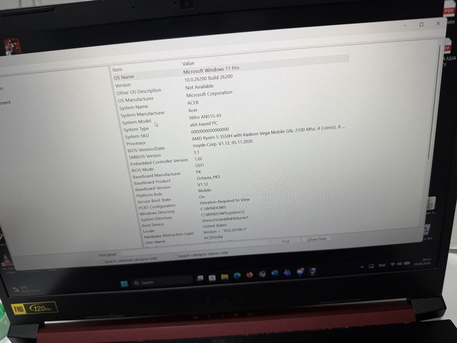 Laptop ACER Nitro 5