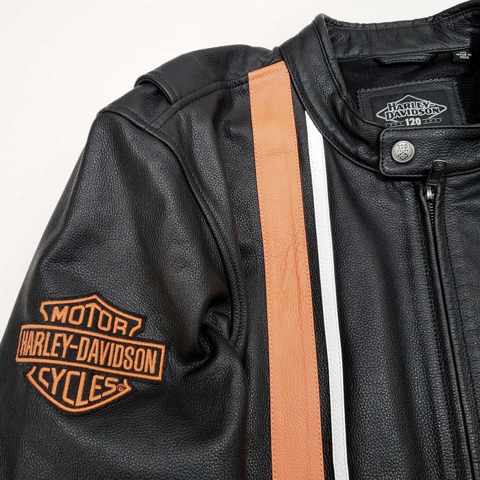 HARLEY DAVIDSON Юбилейно 120 Години 97051 Кожено Яке Кожа 2XL XXL