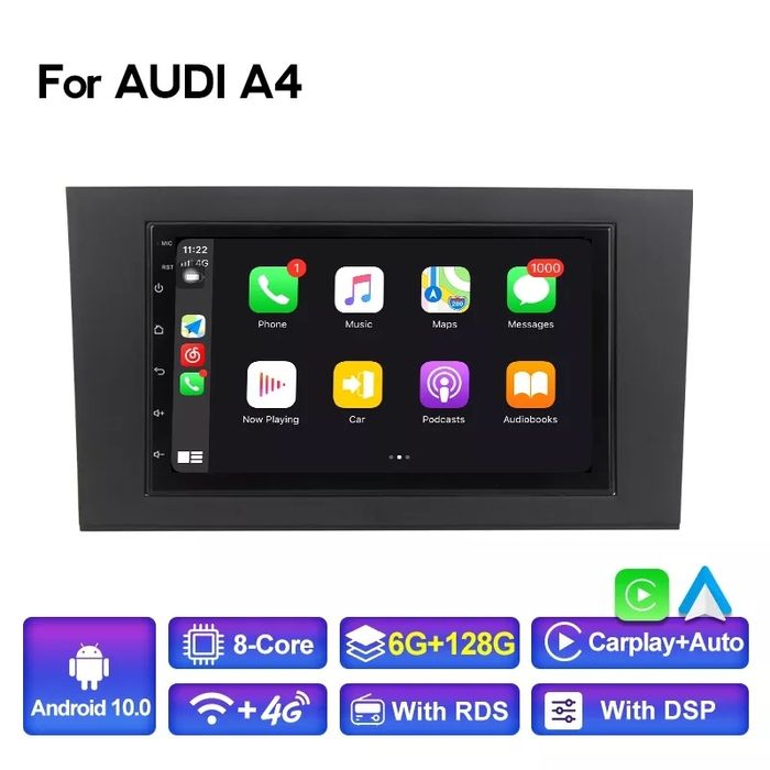 Навигация Android Audi A4 B6 B7 ауди seat Exeo андроид мултимедия а4