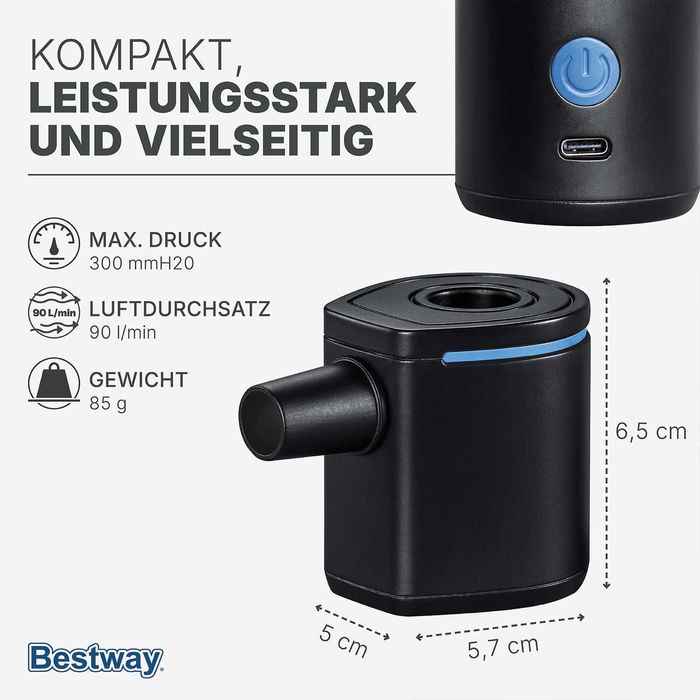 Помпа за надуване на басейн дюшек пояс Bestway Електрическа Ръчна 2 вида