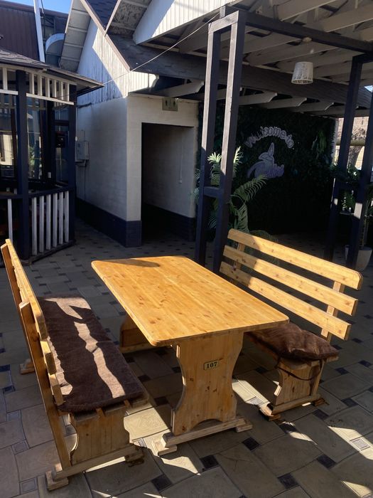 Коплект столов и скамеек