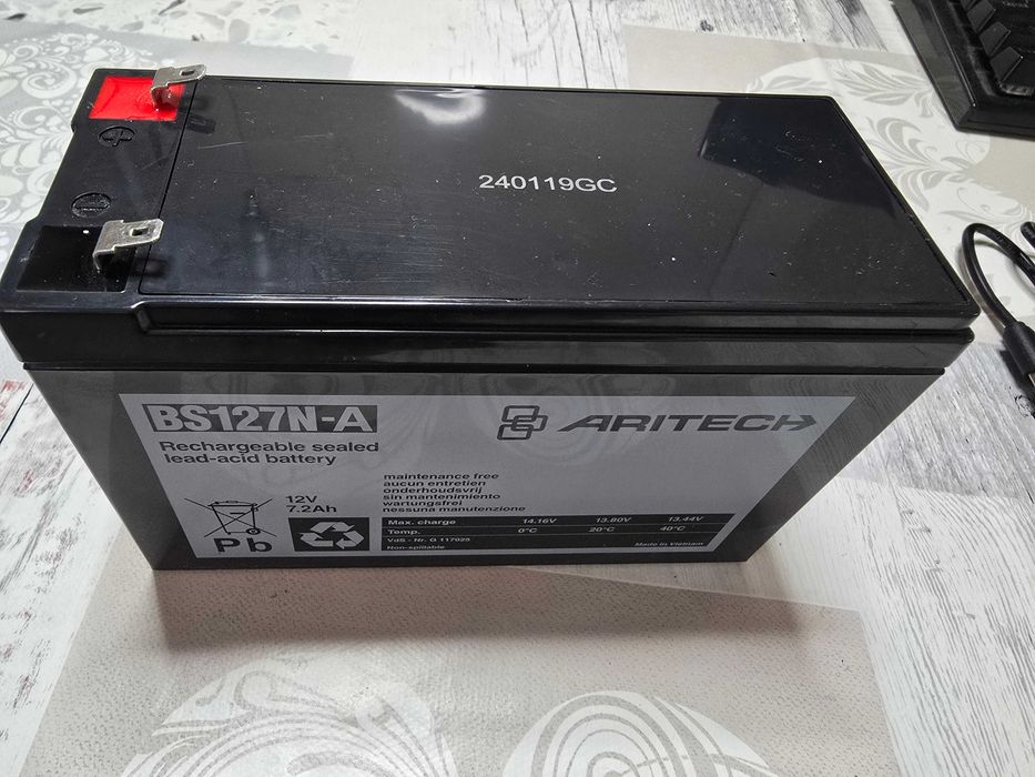 Baterii Acumulatori 12v 7,2Ah BS127N-A, Aritech, stare foarte buna