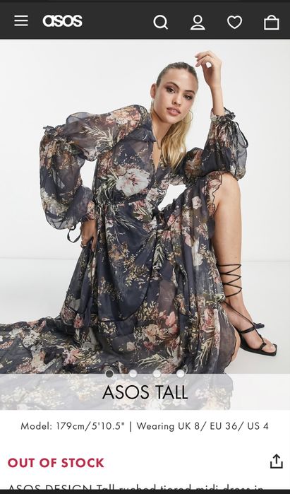 Нова рокля Asos S размер
