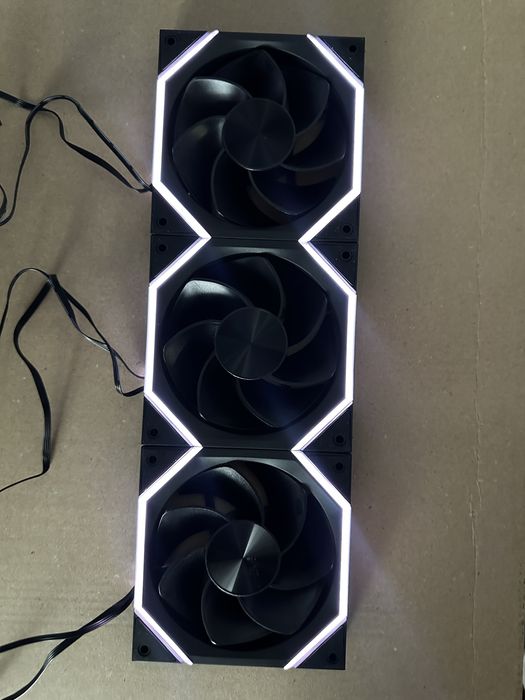 Ventilatoare extensii cabluri 120 140 mm alb negru asiahorse