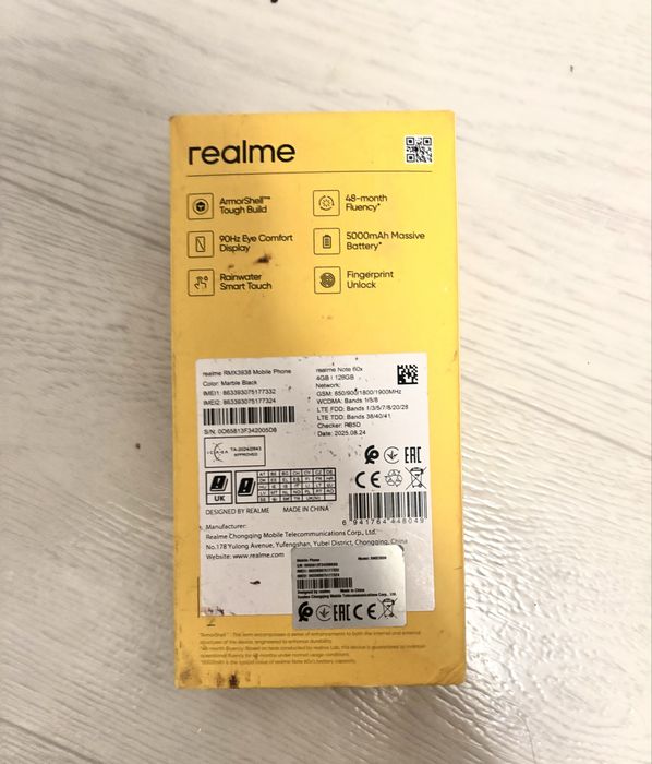 Продам Realme Note 60x