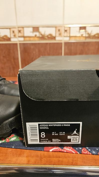 Air jordan 6 rings winterised black