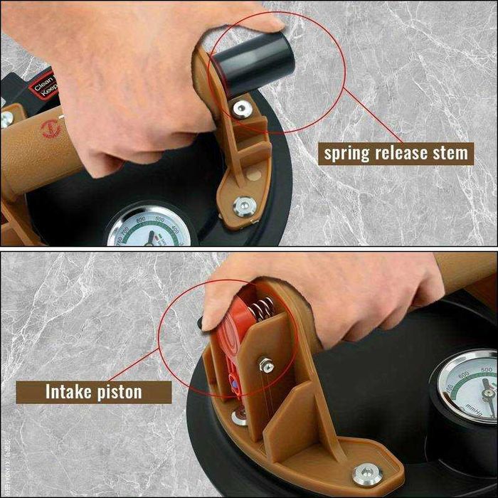 Вендуза за плочки до 250кг / 20см / дърво / стъкло