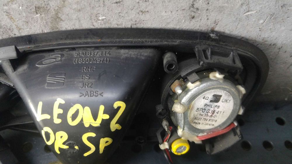 Maner interior cu boxa tweeter dreapta spate seat leon 1p 5p0837114 5p0035411