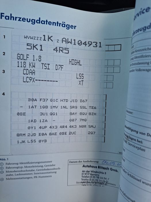 Dezmembrez VW Golf 6 hatchback 1.8 tsi CDAA negru LC9X si 1.6 CAY LA7T