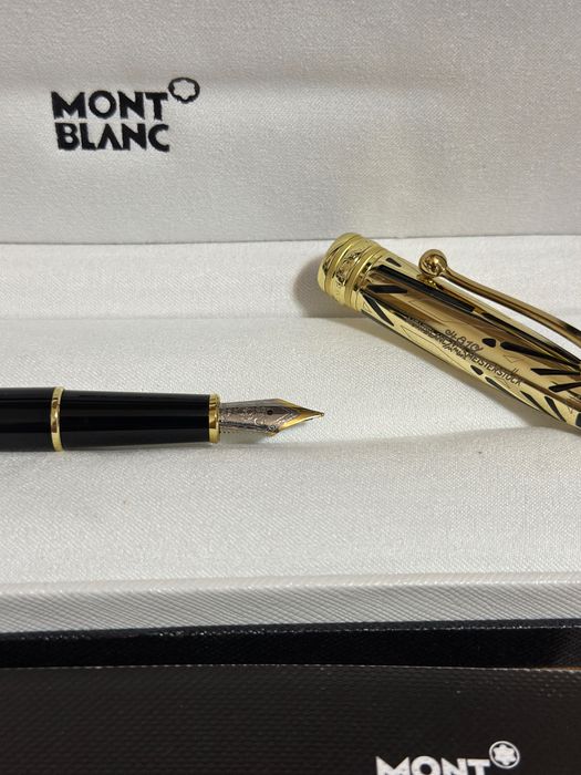 Stilou Montblanc Meisterstuck 100 years, Fountain Pen negru/auriu