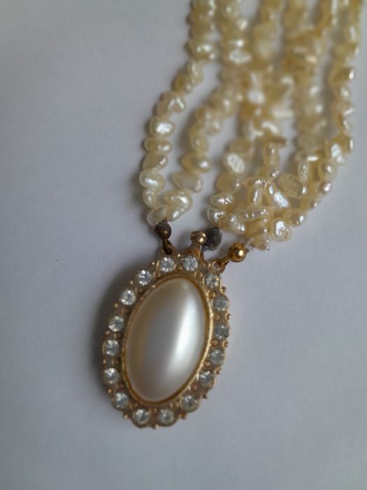 Огърлица от перли речни истински