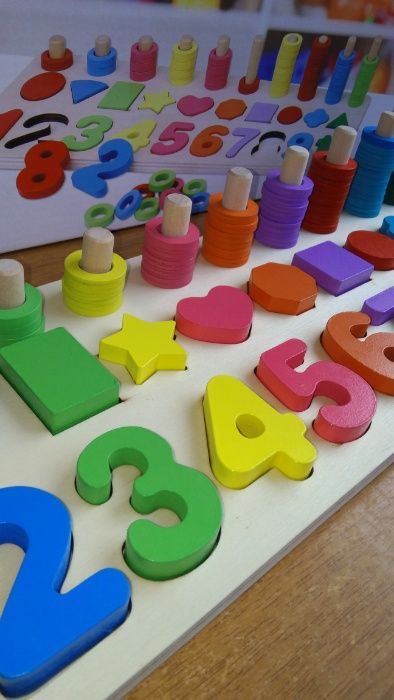 НОВО! 3 в 1 Образователно-занимателна дървена игра ниски цени!