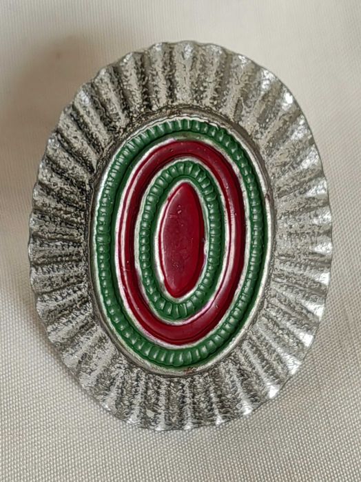 Много Рядка Военна Армейска Царска Генералска Офицерска Кокарда 1943г