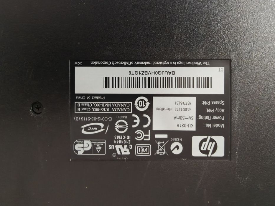 Tastatura și mouse HP cu usb