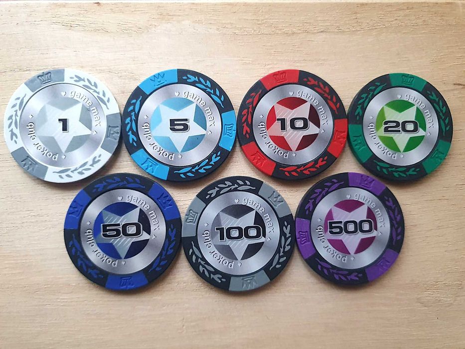 Jetoane poker, grele, tip ceramică + buton WSOP + cărți PokerStars